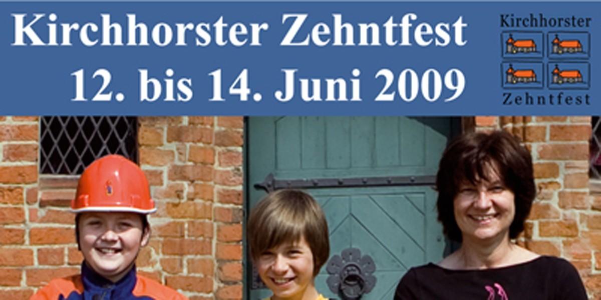 Programm für das VII. Kirchhorster Zehntfest steht.