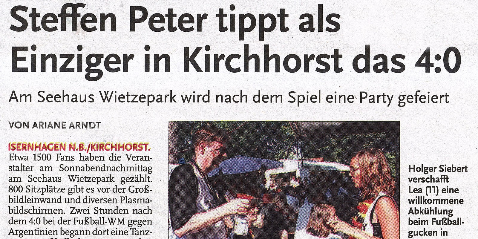 Steffen Peter tippt als Einziger in Kirchhorst das 4:0