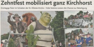 Zehntfest mobilisiert ganz Kirchhorst