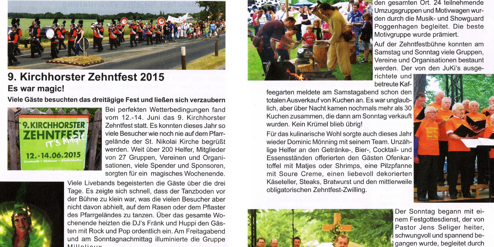 9. Kirchhorster Zehntfest 2015 – Es war magic!