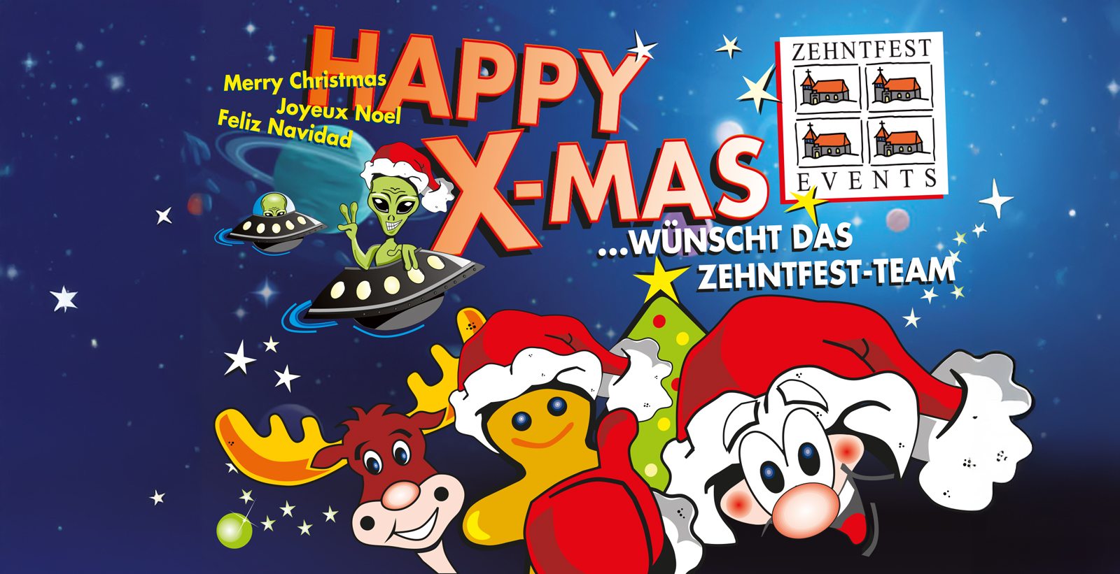 Frohe Weihnachten und einen guten Rutsch ins Jahr 2026 wünscht das Zehntfest-Team!